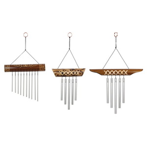BAMBOO TOP TRIBAL WIND CHIME 3 ASSTD