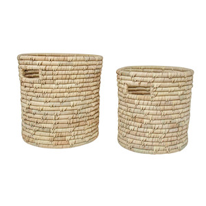 Small Woven Tub Date Leaf