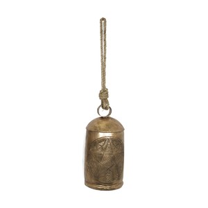 23cm celtic brass cow bell A (star)