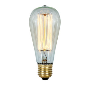Vintage Filament Globe E27 Oblong 6.5x14cm Cle