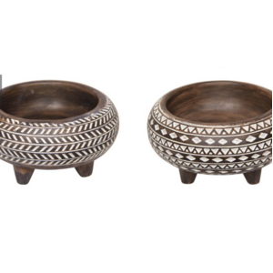 11cm boho tribal african decor bowl 2 asstd