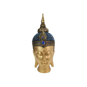 43cm Gold/ Blue Rulai Buddha Bust - BULK ITEM