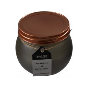 10x9cm 5% scent candle in frost glass - Grey