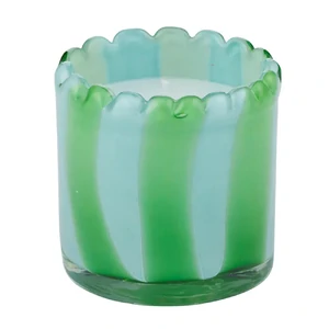 Billie 5% Glass Candle 8x8cm Sky/Emerald