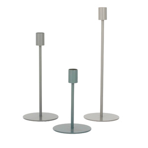 Large Jody Metal Candleholder Blue