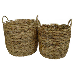 Seagrass Basket Large: D 35cm x H 40cm, Small: D 30cm x H 35cm