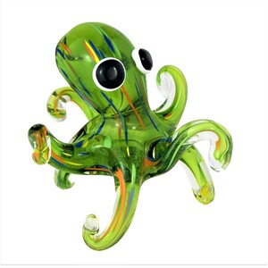 COLOURED GLASS QIGGLY 15X15X13CM - CLICK & COLLECT ONLY