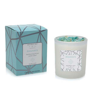 Candle-Crystal Infusions - Amazonite Crystal Infusions (Lotus&SpringRain)