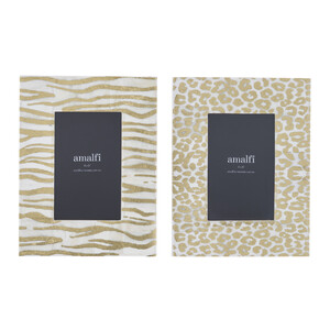 Zebra/Stripe bakari 4x6" PF 17x22cm White (left)