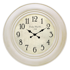 75cm light weight antique white clock