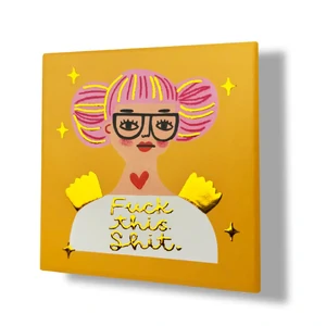 Fuck This Shit Deluxe Ceramic Coaster