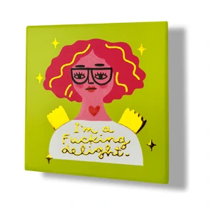 I'm a Fucking Delight Grumpy Ceramic Coaster