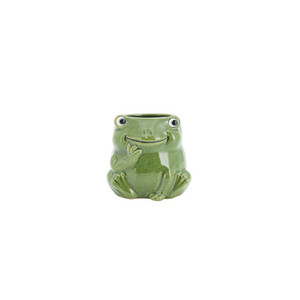 Pot Frog 10.8x10.3x10.2cm Green