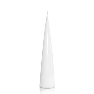 White 4cm x 20cm Moreton Eco Cone Candle 