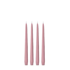 Dusty Pink 25cm Taper Candles (Pack of 4)