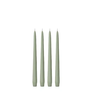 Pale Eucalypt 25cm Taper Candles (Pack of 4)
