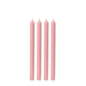 Coral Pink 30cm Dinner Candles (Pack of 4)
