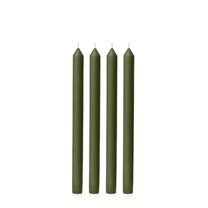 Olive 30cm Dinner Candles (Pack of 4)