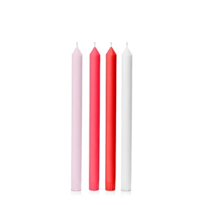Strawberry Kisses 30cm Curated Dinner Candles (Pack of 4)