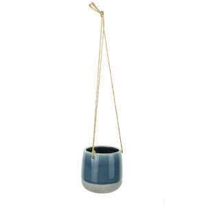 2 Tone Hanging Pot 13.5X12.5cm