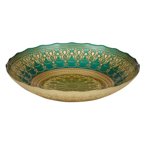 Donatella platter 8x40cm teal