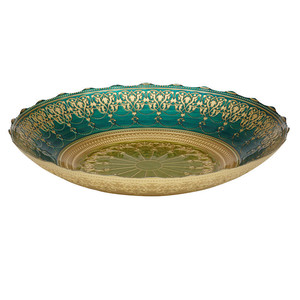 Donatella lge platter 48cm teal