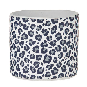 Leopard Pot 17x17x16cm Blu
