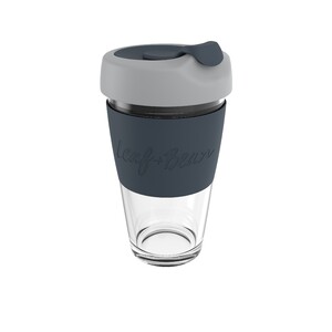 Sorrento Glass Travel Cup 454ml Black