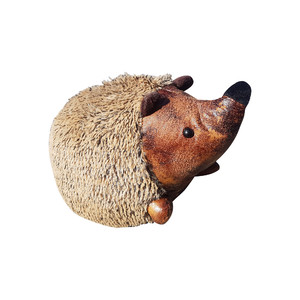 Faux leather hedgehog doorstop