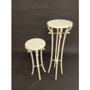Small Lenny plant stand white