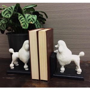 Poodle bookend set