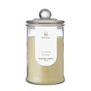 Candle in Jar Camellia Lotus 9.6x17.8cm Cle