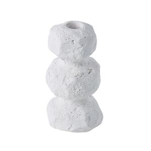 EM Organic Candle Hold 5.5x5.5x14cm Wh