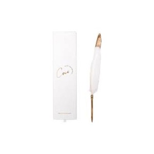 Feather Pen White