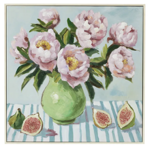 Cooma Wht Wash Frame Oil Paint 50x50cm - CLICK & COLLECT ONLY