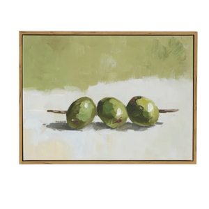 Gilda Teak Frame Oil Painting 40x30cm