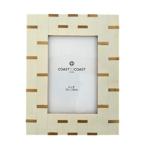 Grady Resin/Brass 4x6" Frame 16.5x21.5cm