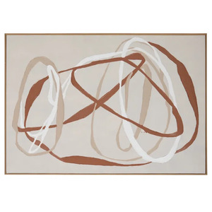 Fiasco Oak Frame Oil Painting 100x70cm - CLICK & COLLECT ONLY