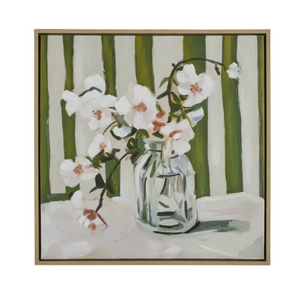Orchid Nat Frame Oil Canvas 50x50cm - CLICK & COLLECT ONLY
