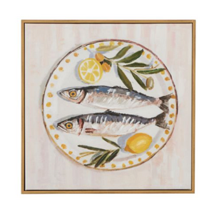 Fresca Oak Frame Oil Painting 40x40cm - CLICK & COLLECT ONLY