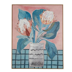 Maisie Oak Frame Oil Painting 80x100cm - Click & Collect Only