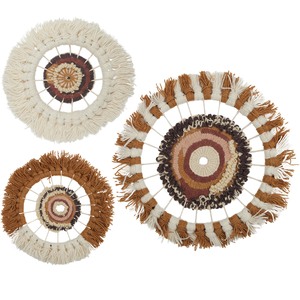 Medium Folklore Cott/Wool Wall Art 40cm