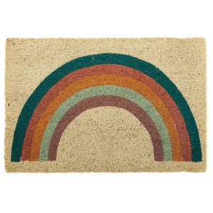 Rainbow PVC Backed Coir Door Mat 40x60cm - BULK ITEM