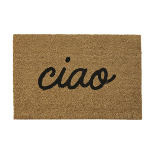 Ciao PVC Back Coir Mat 40x60cm Nat/Blk - BULK ITEM