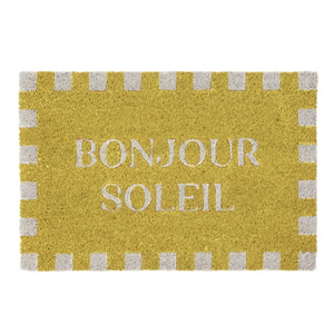 Soleil PVC Back Coir Mat 40x60cm Yellow