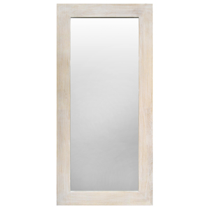 82x172cm rect nat wood flat rim mirror - CLICK & COLLECT ONLY