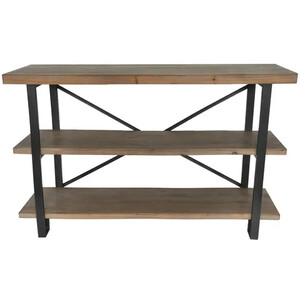 132x43x83cm Rectangle 3 level industrial shelf - CLICK & COLLECT ONLY
