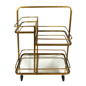 Kent Metal Bar Cart 62x42x81cm Gold# - CLICK & COLLECT ONLY