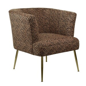 Lola Arm Chair 72x75x77cm Leopard - CLICK & COLLECT ONLY