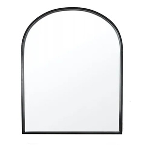 Arch Metal Wall Mirror 80x100cm Black - CLICK & COLLECT ONLY